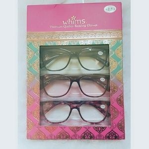Whims Eye Glasses - Readers 2.50 3 Pairs